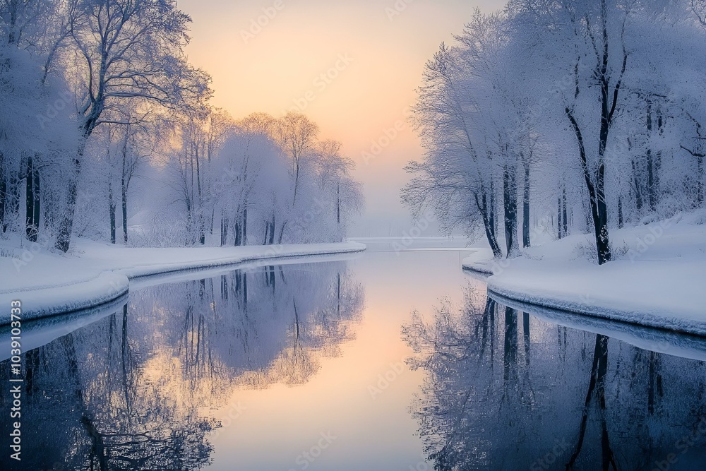 the winter scenery , Generative AI the winter scenery , Generative AI