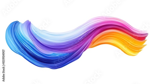 Abstract Colorful Swirling Lines