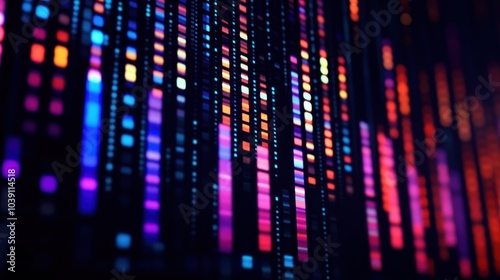 Wallpaper Mural Abstract Colorful Light Bars Torontodigital.ca