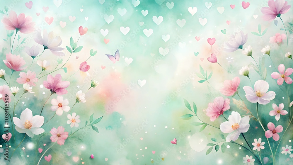 background with pink flowers background with pink flowers
