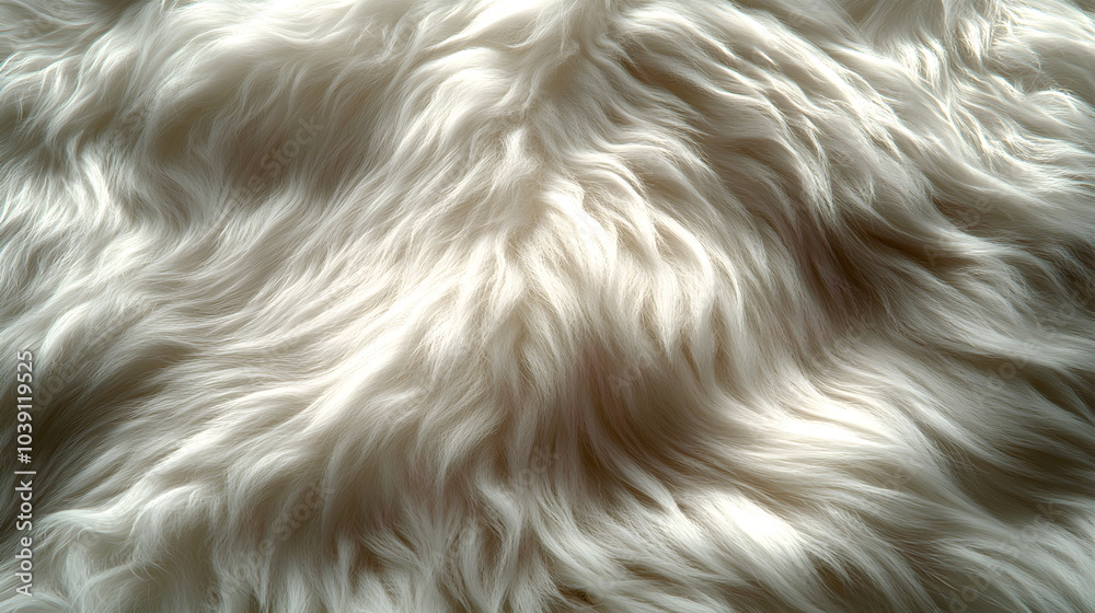 Close-up of soft, fluffy dark white fur texture. Cozy and bright texture image, perfect for backgrounds, fashion design and soft textile concepts. Creates a homey atmosphere. Close-up of soft, fluffy dark white fur texture. Cozy and bright texture image, perfect for backgrounds, fashion design and soft textile concepts. Creates a homey atmosphere.