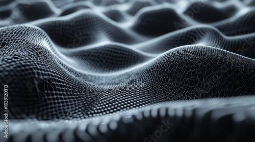 Wallpaper Mural Abstract mesh pattern creating a sense of depth and structure Torontodigital.ca