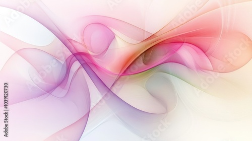 Abstract pastel design with soft gradients and gentle curves