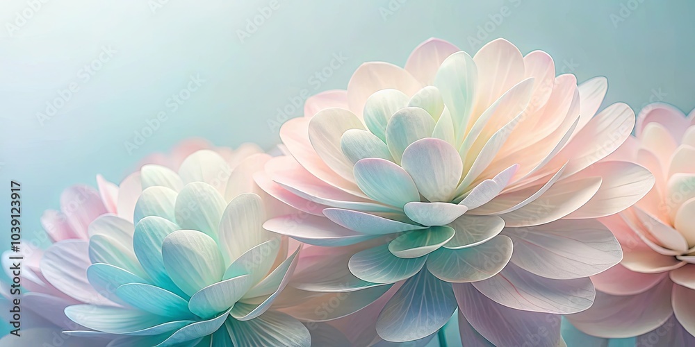 Delicate Petals Unveiling a Symphony of Pastel Hues, A Gentle Reminder of Nature's Artistry Delicate Petals Unveiling a Symphony of Pastel Hues, A Gentle Reminder of Nature's Artistry
