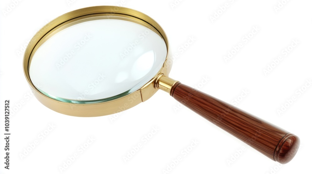 Magnifying Glass on White Background Magnifying Glass on White Background