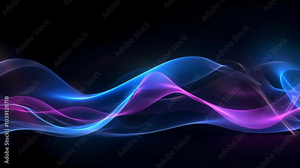 Digital technology blue and purple abstract sound wave PPT poster background Digital technology blue and purple abstract sound wave PPT poster background