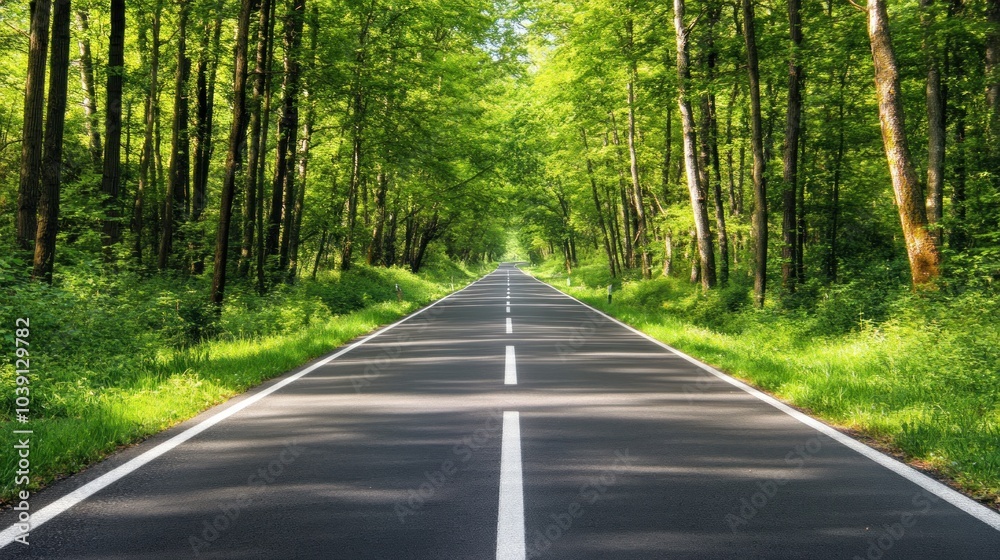 Fototapeta premium Road Through Forest