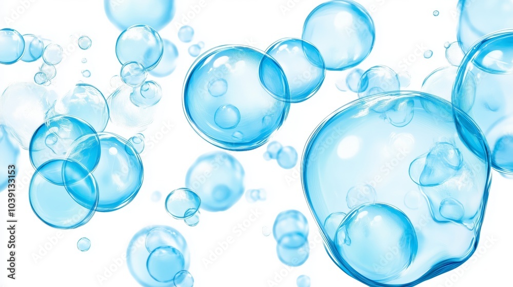 The Beauty of Bubbles Floating in Clear Water The Beauty of Bubbles Floating in Clear Water
