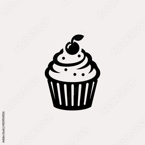 Cake bakery shop vintage logo design vector template. Sweet cake icon based logo design editable vector file. cup cake, slice cake, pasty, birthday cake