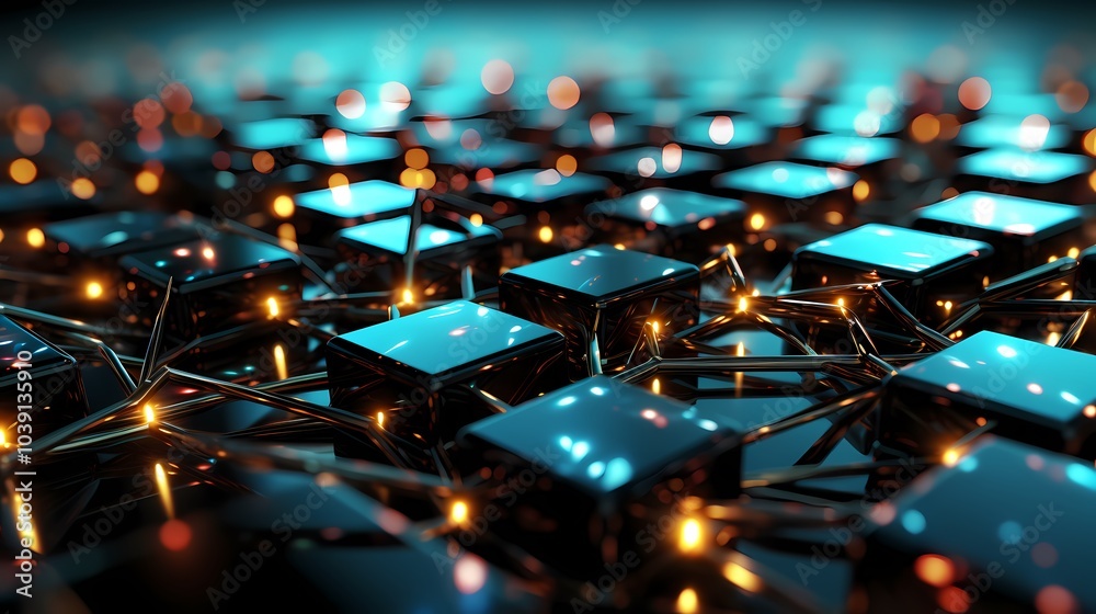 Digital technology abstract geometric cyan polygonal poster web page PPT background Digital technology abstract geometric cyan polygonal poster web page PPT background