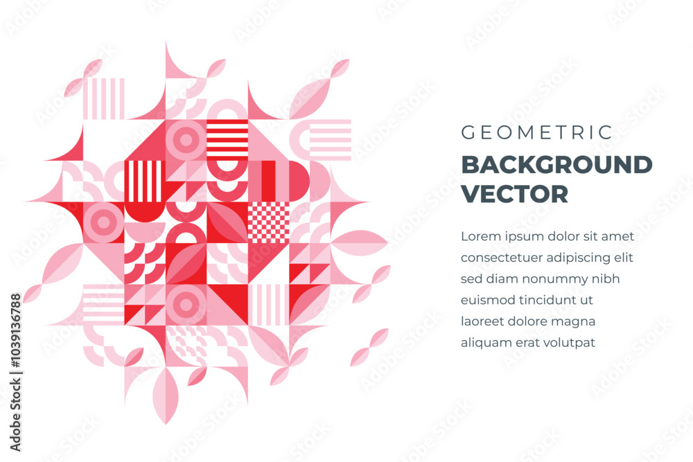 Obraz premium geometric shapes mosaic background
