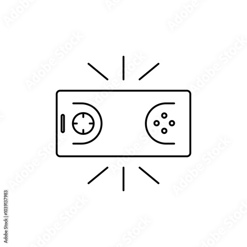Mobile joystick icon, Mobile Games Icon