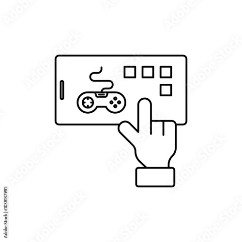 Mobile game options icon, Mobile Games Icon
