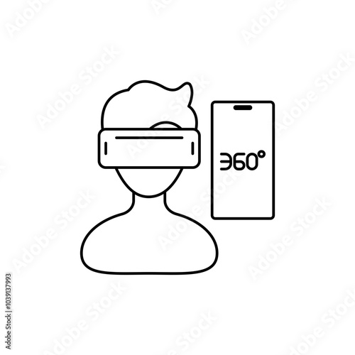 Mobile vr game play icon, Mobile Games Icon
