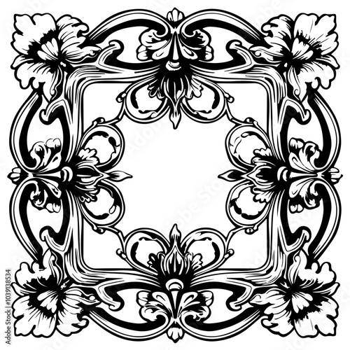 Decorative Floral Frame