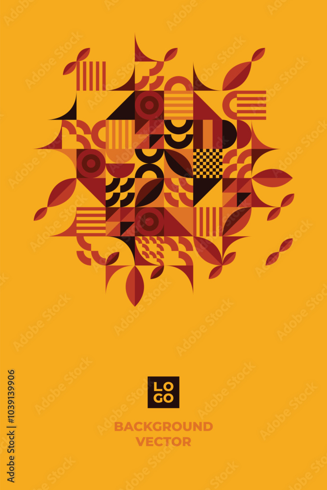 geometric shapes mosaic background geometric shapes mosaic background