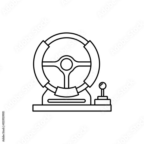 PC Racing Steering Wheel Icon