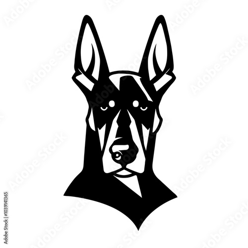 Doberman Dog Angry