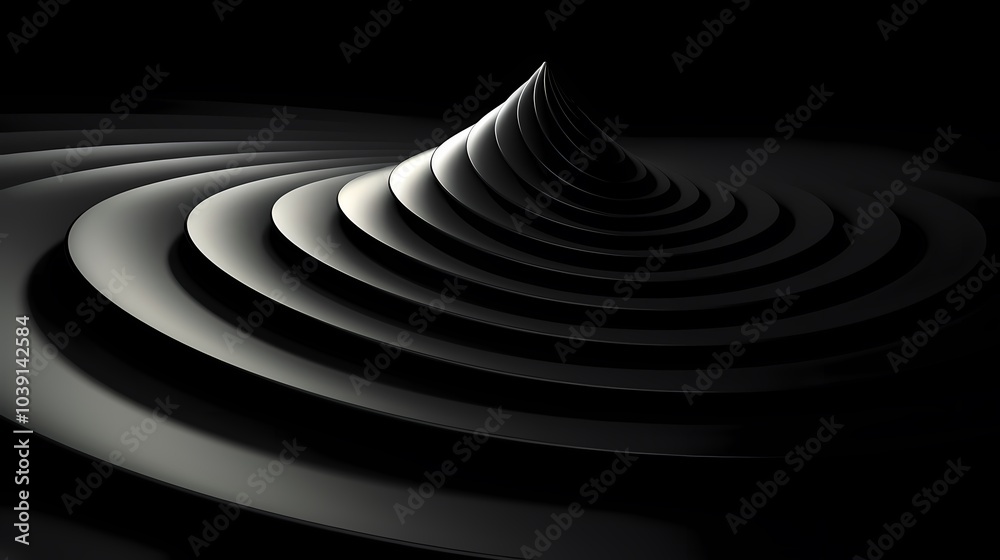 digital technology abstract black and white triangle spiral poster background digital technology abstract black and white triangle spiral poster background
