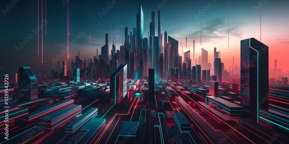 futuristic cityscape futuristic cityscape