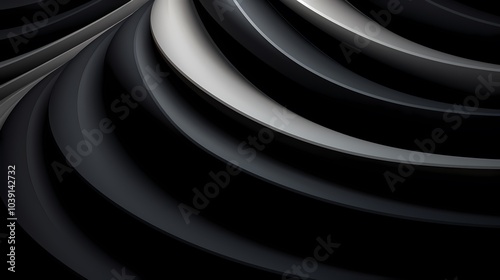 Wallpaper Mural digital technology abstract black and white triangle spiral poster background Torontodigital.ca