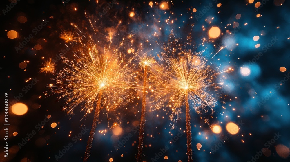 Sparkling Celebration: A Festive Display of Fireworks Sparkling Celebration: A Festive Display of Fireworks