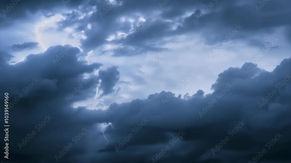 Soar dark storm clouds realistic 4K journey featuring lightning flashes camera spins slowly immersing viewers chaotic beauty thunderous sky cloud cinematic stylised air drone cloudscape