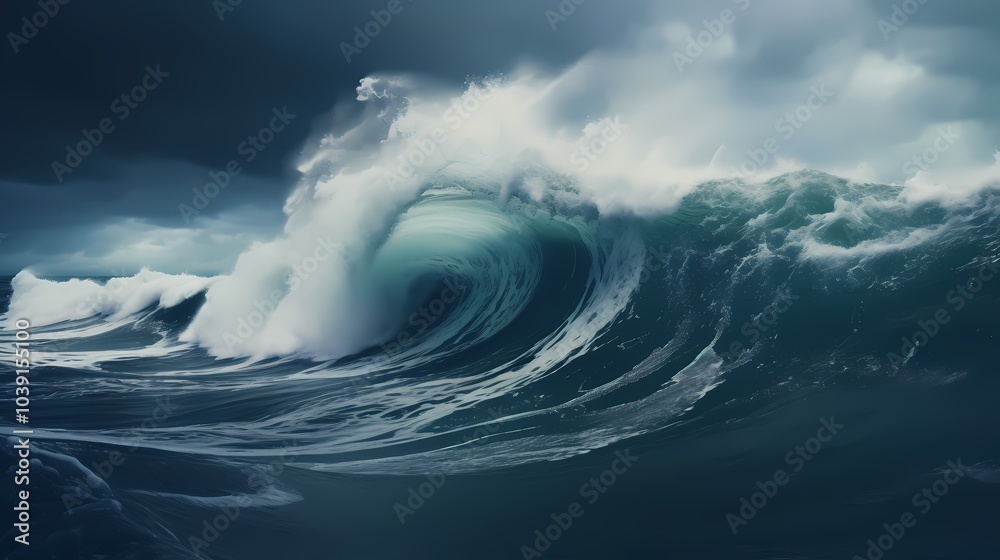 Digital technology blue wave poster web page background Digital technology blue wave poster web page background