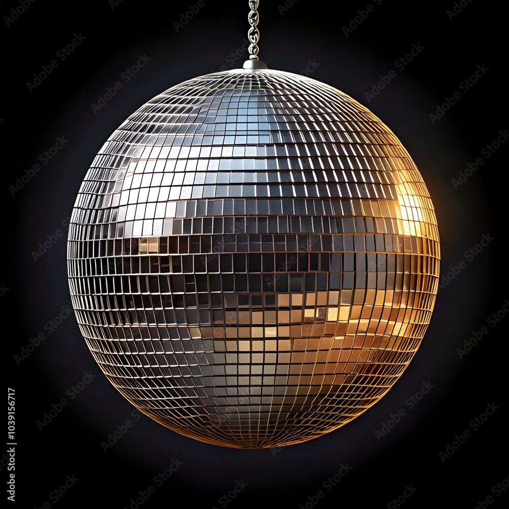 Obraz premium disco ball on a black background