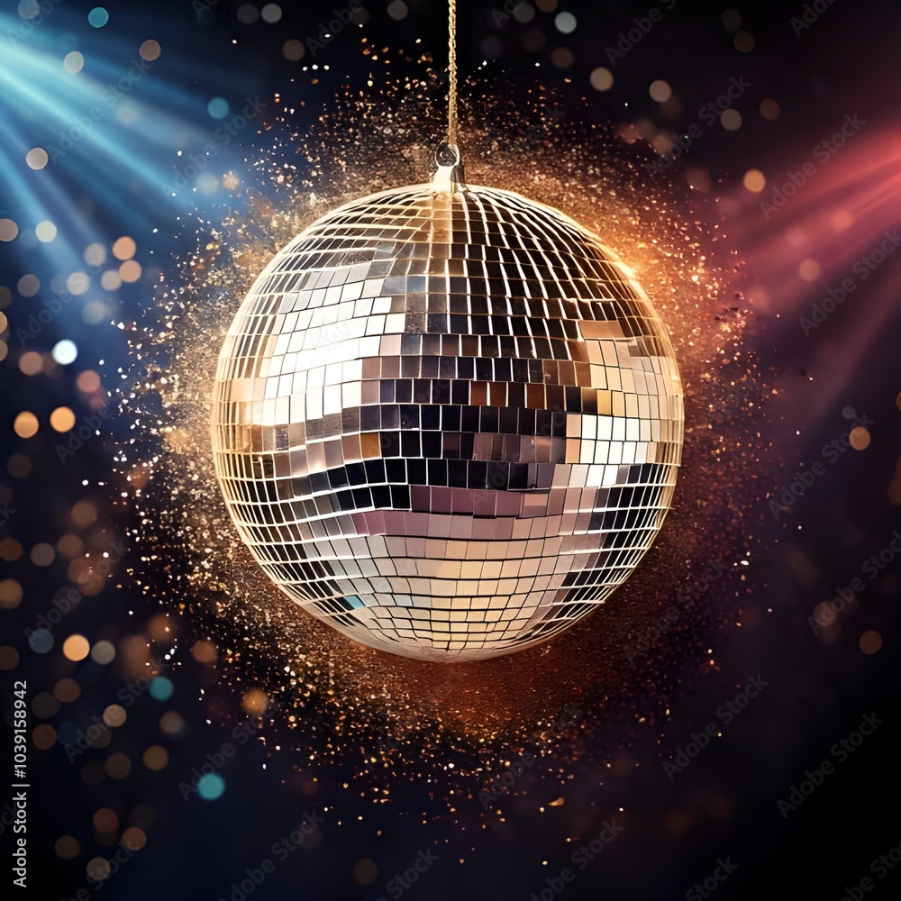 Fototapeta premium shiny disco ball