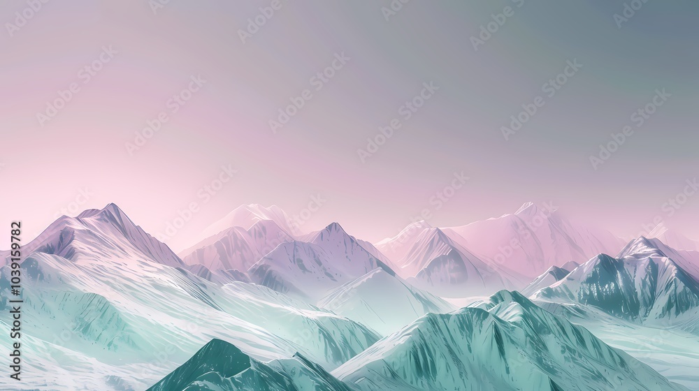 digital technology purple cyan mountain scenery poster background digital technology purple cyan mountain scenery poster background