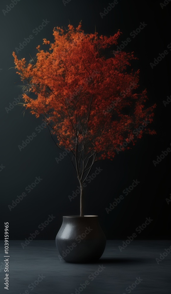 a small tree in a pot on a table a small tree in a pot on a table