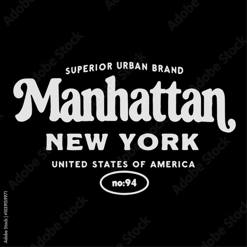 Manhattan varsity college slogan print. Slogan typography print design. Vector t-shirt, Vintage Manhattan Typography With Mauve Text. sweatshirt graphic or other uses