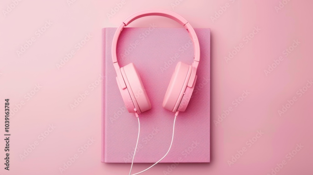 Create stunning literature ads with blank book mockups featuring headphones, perfect for promoting your next audiobook
