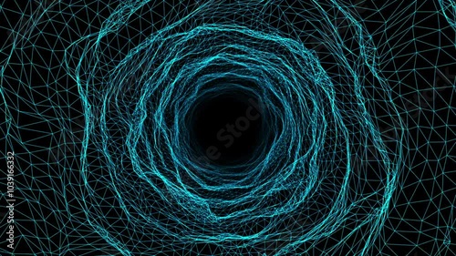 Blue Glowing Vortex