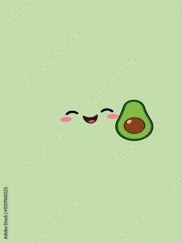 avocado illustration background design
