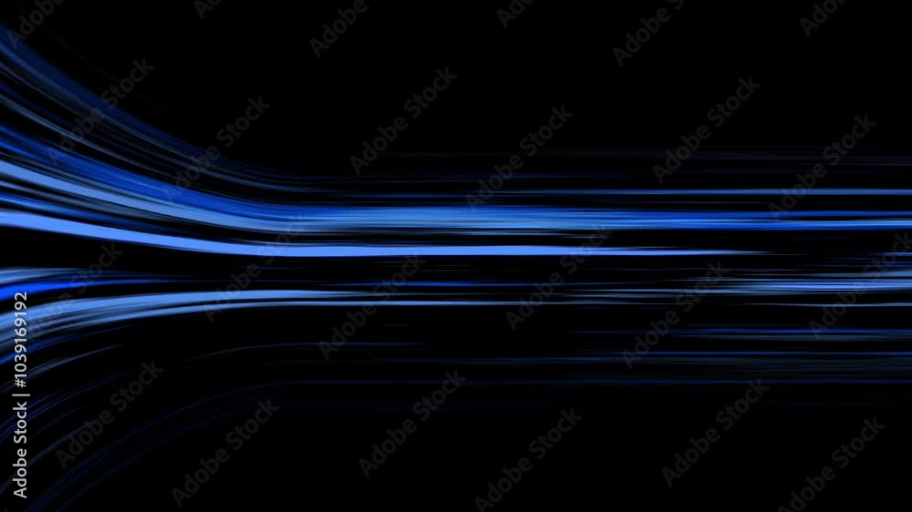 Blue line speed animation video