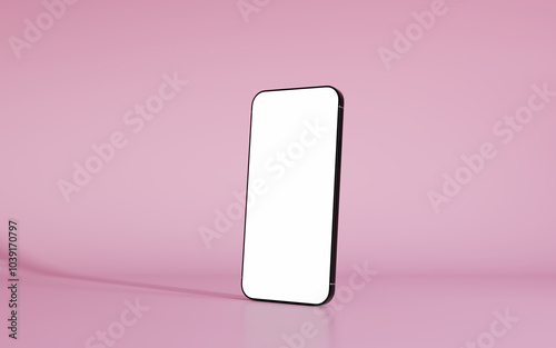 phone mockup. 3d mobile phone side view.cell phone screen phone model for promotions.Product for marketing.