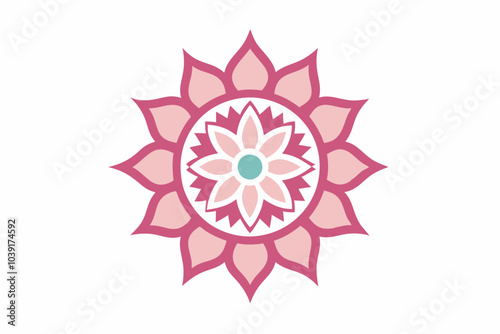 Islamic mandala design | isolated vector illustration on white background