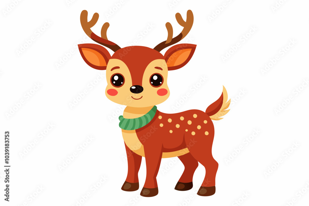 Cute reindeer vector illustration, Christmas baby reindeer vector art, reindeer clip art vector Cute reindeer vector illustration, Christmas baby reindeer vector art, reindeer clip art vector