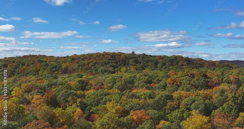 Late afternoon aerial autumn video of the area surrounding the Yorktown Heights, NY, USA and the the New Croton Reservoir. 10-16-2024 Late afternoon aerial autumn video of the area surrounding the Yorktown Heights, NY, USA and the the New Croton Reservoir. 10-16-2024