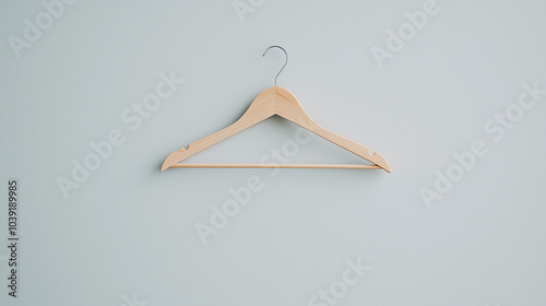 Wooden Clothes Hanger on Wall