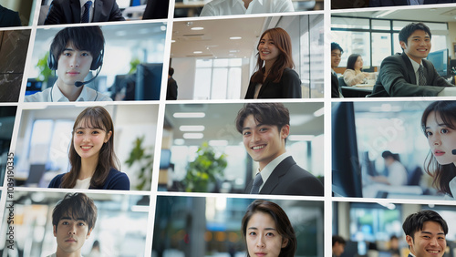 働く人々の写真