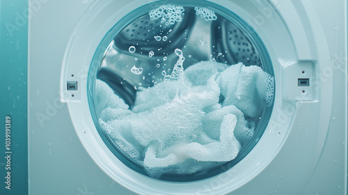 Washing Machine Close-up:  ...