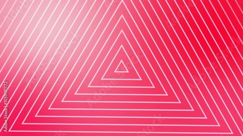 Spinning triangle with pink color looping video background 4K resolution
