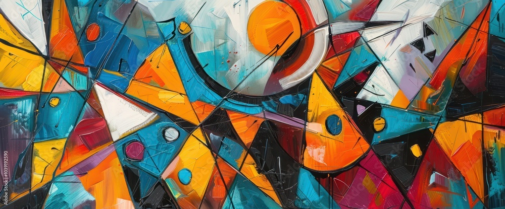 Oil Painting Abstract Modernist Background Oil Painting Abstract Modernist Background