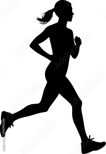 running silhouette