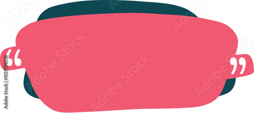Quotes frame. Quote remark, mention quotations frame and callout text template. Talk remark quotation frames, citation memo or dialog box bubble. Isolated vector symbols icon on white background