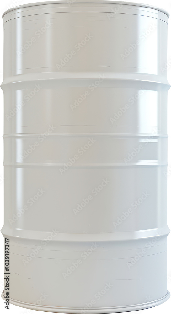 Obraz premium White metal barrel