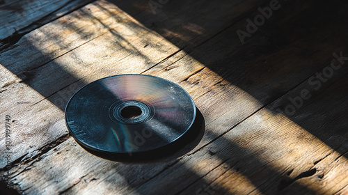 DVD Case and Disc on Wooden Surface photo